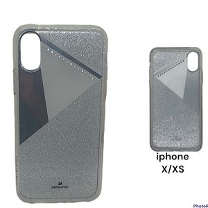 Swarovski clear & silver iPhone X case